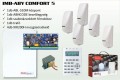 Inim IMB-ABY COMFORT 5 riasztó szett ABL-510M-KIT + fémdoboz + trafó+ 5 db IMB-XIR200H