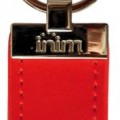 Inim IMB-NBOSS/R Proximity tag, piros bőr borításban.