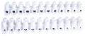 Tracon TRAC.SF3A-H Flexibilis sorkapocs 2,5mm2 16A 12 tagú fekete