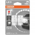 Osram LEDriving SL 7706R-02B W3x16d Red W21W (7505) 2db/bliszter piros