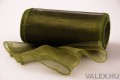 Valex Decor Organza 12cm x 8.2m - Sötét olivazöld