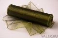 Valex Decor Organza 20cm x 8.2m - Sötét olivazöld