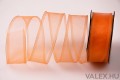 Valex Decor Organza szalag drótos széllel 4cm x 9.1m - Narancssárga