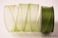 Valex Decor Organza szalag drótos széllel 4cm x 9.1m - Zöld
