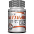 BioTech USA Vitamin D3 tabletta, 60 db
