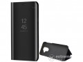 GIGAPACK Mirror View Case álló műbőr tok Samsung Galaxy A6+ (2018) SM-A605F készülékhez, fekete