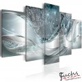 ArtGeist sp. z o o. Kép - Sparkling Dandelions (5 Parts) Blue Wide