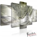 ArtGeist sp. z o o. Kép - Sparkling Dandelions (5 Parts) Green Wide