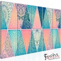 ArtGeist sp. z o o. Kép - Oriental Triangles (5 Parts) Narrow