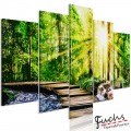 ArtGeist sp. z o o. Kép - Forest Footbridge (5 Parts) Wide