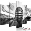 ArtGeist sp. z o o. Kép - Metal Ball (5 Parts) Wide Black and White