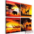 ArtGeist sp. z o o. Kép - African Animals (4 Parts)