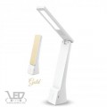 V-TAC 4W változtatható színhőmérséklet 550 lumen fehér-arany ház LED olvasólámpa