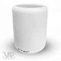 V-TAC melegfehér-3000K + RGB Rádió Bluetooth USB fehér-fehér házú asztali LED rádiós lámpa hangszóróval
