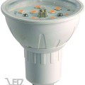 Life Light LED Hidegfehér-6000K 4W=40W 440 lumen GU10 átlátszó burás LED izzó