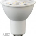 Life Light LED Hidegfehér-6000K 5W=50W 560 lumen GU10 átlátszó burás LED izzó