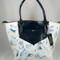 Diva Collection rostbőr női táska, dekoratív, egyedi, kézzel festett mintával!