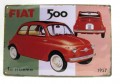 Fém Dekortábla 20 x 30 cm - Fiat 500