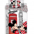 Minnie Disney egér és Mickey ágyneműhuzat London 140x200cm 70x90cm
