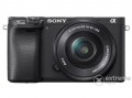Sony Alpha 6400 fényképezőgép kit (16-50mm objektívvel), fekete (ILCE6400L)