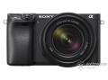 Sony Alpha 6400 fényképezőgép kit (18-135mm objektívvel), fekete (ILCE6400M)