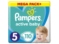PAMPERS Active Baby pelenka Megabox Plus, 5-ös mérert, 110 db