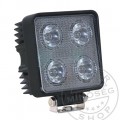 TruckerShop Munkalámpa 4 LED-es (110x110mm) 20W szúró fény