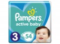 PAMPERS Active Baby pelenka, 3-as méret, 54 db