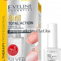 Eveline Nail Therapy 8in1 Total Action Silver Shine körömkondicionáló ezüstszemcsékkel 12ml