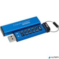 Kingston Pendrive, 4GB, USB 3.0, Keypad, &quot;DT2000&quot;, kék