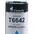 VICTORIA T66424 Tinta, L100, 200mfp nyomtatókhoz, , cián, 100ml