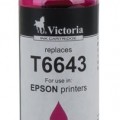VICTORIA T66434 Tinta, L100, 200mfp nyomtatókhoz, , magenta, 100ml