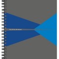 LEITZ Spirálfüzet, A5, vonalas, 90 lap, PP borító, &quot;Office&quot;, szürke-kék
