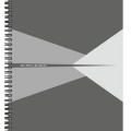 LEITZ Spirálfüzet, A4, vonalas, 90 lap, laminált karton borító, &quot;Office&quot;, szürke