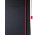 SIGEL Jegyzetfüzet, exkluzív, A4, vonalas, 194 oldal, keményfedeles, &quot;Conceptum Red Edition&quot;, fekete-piros