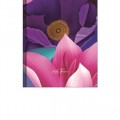 ABSOLUT NAPTÁR Naptár, tervező, B6, heti, ABSOLUT, &quot;Softy Flowers&quot;, Purple Queen
