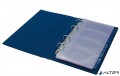 PANTA PLAST Névjegytartó, 200 db-os, gyűrűs, PANTAPLAST, kék