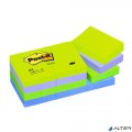 Post-it Öntapadós jegyzet 3M LP653MTDR 38x51mm álmodozó színek 12x100 lap/csomag