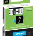DYMO Feliratozógép szalag, 6 mm x 7 m, &quot;D1&quot;, fehér-fekete