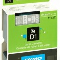 DYMO Feliratozógép szalag, 24 mm x 7 m, &quot;D1&quot;, víztiszta-fekete