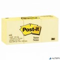 Post-it Öntapadós jegyzet 3M LP6533S 38x50mm sárga darabos 100 lapos