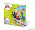 FIMO Gyurma készlet, 4x42 g, égethető, &quot;Kids Form &amp; Play&quot;, pónik