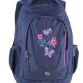 PULSE Hátizsák, &quot;Music Jeans Flower&quot; lila