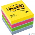 Post-it Öntapadós jegyzet 3M LP2051U 51x51mm mini kocka ultra színek 400 lap