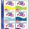 FIMO Gyurma készlet, 6x57 g, égethető, , &quot;Soft Colour Pack&quot;, hideg színek