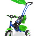 MILLY MALLY Dětská tříkolka Boby Delux blue-green