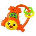 Baby Mix Gyermek zenélő csörgő majmocska narancssárga