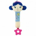 Baby Mix Sípolós plüss játék rágókával tengerész lány blue