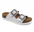 Leon Comfortstep Leon Comfortstep 1202 fehér bőr papucs 36-41