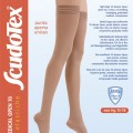 Scudotex 823 nyitott unisex combfix-harisnya 70 denes, 15-18 Hgmm szlikonos csúszásgátlóval